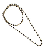 925 Sterling Silver Black Tulsi 108 Japamala |Black Basil Rosary for Home Temple and Pooja | Auspicious for Pooja and Gifting | Handcrafted | Worship God | Goldhartz