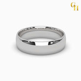 925 Sterling Silver Dome Comfort Fit Plain Wedding Band | Unisex Minimalist Design