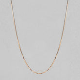Serpentine Elegance Rose Gold-Plated 925 Sterling Silver Snake Chain