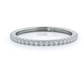 925 Sterling Silver Half Eternity Band Ring