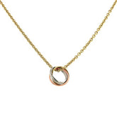 925 Sterling Silver Trinity Ring Pendant Necklace | Elegant and Affordable Luxury