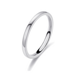 925 Sterling Silver Plain Band - Stackable Ring