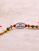 Endearing LOVABLE BROTHER Rakhi in 925 Sterling Silver - The Perfect Gift for Raksha Bandhan 2024