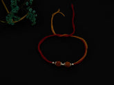 Sacred RUDRAKSHA Rakhi in 925 Sterling Silver - The Perfect Gift for Raksha Bandhan 2024