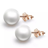 925 Sterling Silver Solitaire Pearl Stud Earring (Available in 6 Stunning Colors)