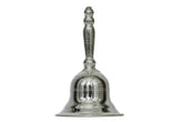 Silver Hand Bell for Home Temple and Pooja, Prosperity Gift | Handcrafted | Worship God | Goldhartz