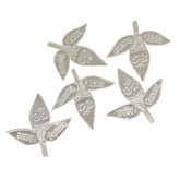 Silver Lord Shiva Bel Patra/ Handmade Belva Patra/ Bel Tree Leaves - Pooja Items for home | Handcrafted | Worship God | Goldhartz