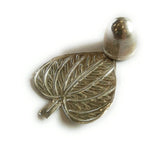 925 Sterling Silver Betel Leaf and Nut (Supari) for Home Temple and Pooja, Prosperity Gift | Handcrafted | Worship God | Goldhartz