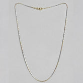 Breathtaking Triple Tone 925 Silver Chain