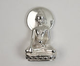 Silver Gautama Buddha Idol for Pooja, Gifting for Home and Housewarming Return Gift | Handcrafted | Worship God | Goldhartz