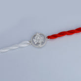 Elegant and Blessed Lord Ganesha Rakhi in 925 Sterling Silver - Perfect Gift for Raksha Bandhan 2024