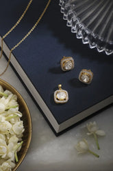 Ivy Enchanted Stud & Bloom Mystique Pendant Set