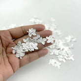 Silver Handmade Belva Patra/ Lord Shiva Bel Patra/ Bel Tree Leaves - Pooja Items for home | Handcrafted | Worship God | Goldhartz