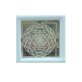 925 Sterling Silver Sri Chakra Yantra | Pocket Sized for Home Temple and for Keepsake, Prosperity Gift | Handcrafted | Worship God | Goldhartz