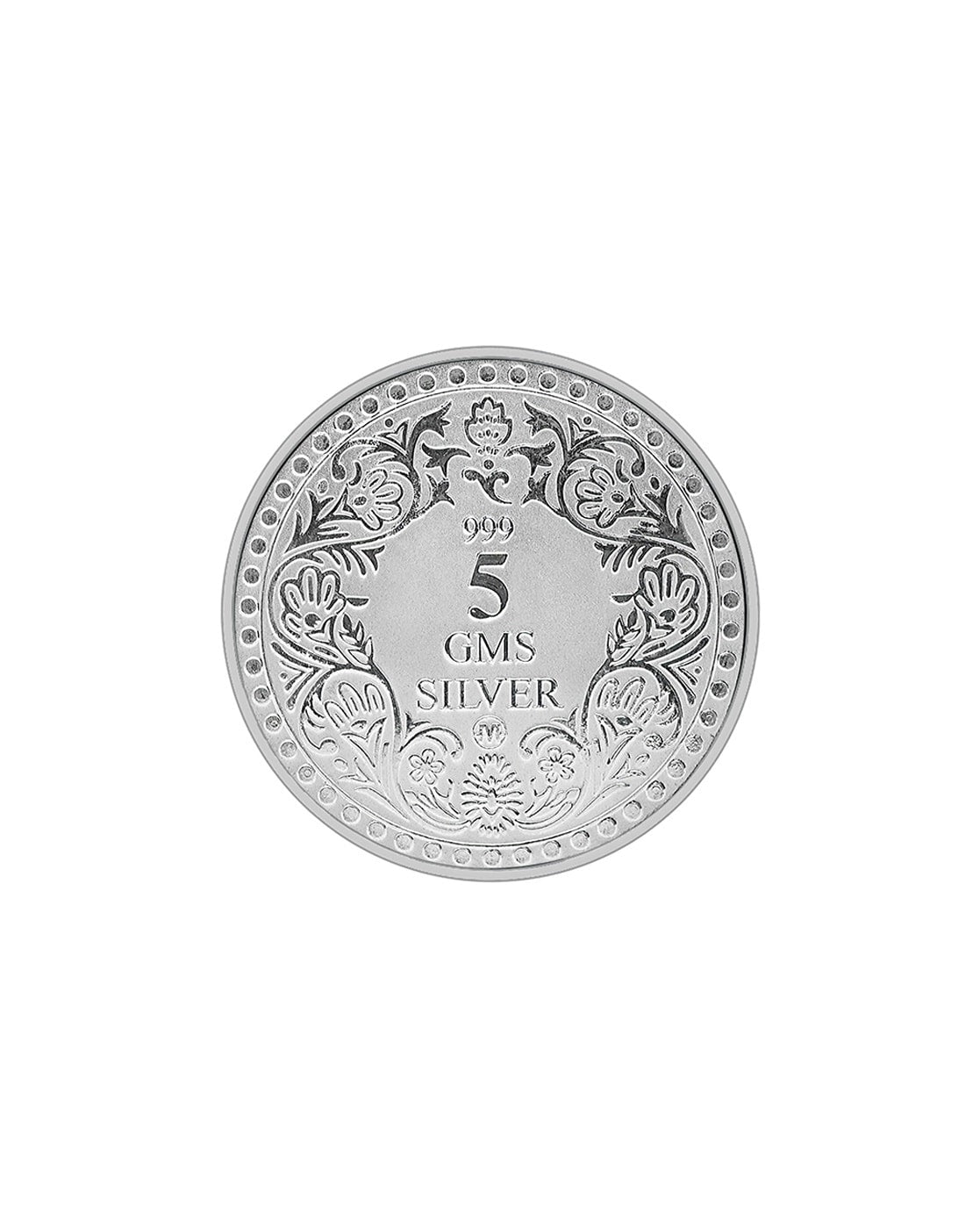 999 Fine Silver Lakshmi Ganesh 5 gm Silver Coin for Saving/ Gifting | Handcrafted | Worship God | Goldhartz