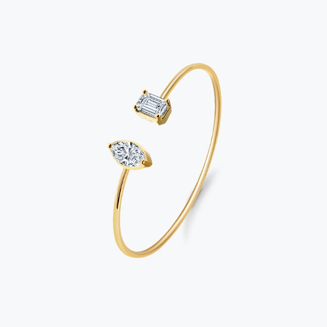 925 Sterling Silver Toi Moi Thin Bangle | Best Gift for Her