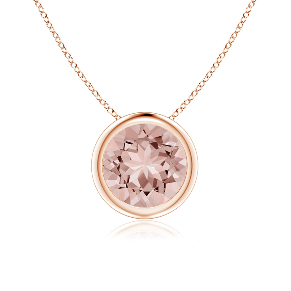 925 Sterling Silver Solitaire Bezel Set Gemstone Pendant