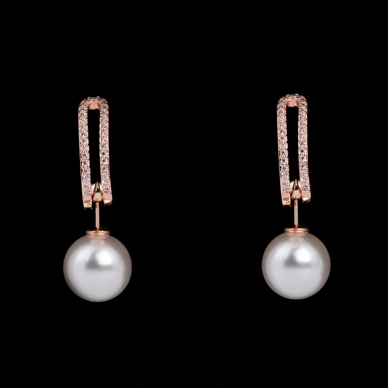 925 Sterling Silver 4-in-1 Pearl Drop Earrings | Best Gift for Her | June Birthstone
