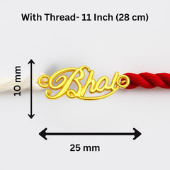 Yellow Gold Plated Bhai Rakhi