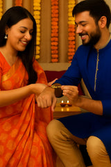 Yellow Gold Plated Bhai Rakhi