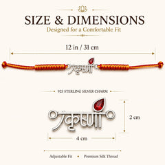 Sterling Silver Krishna Rakhi