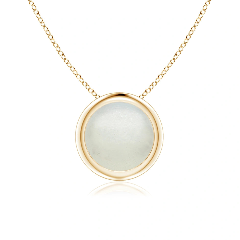 925 Sterling Silver Solitaire Bezel Set Gemstone Pendant 1