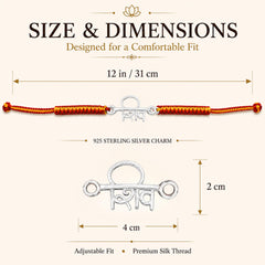 Sterling Silver Shiv Rakhi