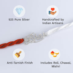Sterling Silver Bhai Rakhi