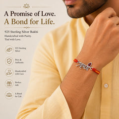 Sterling Silver Krishna Rakhi