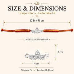 Sterling Silver Mahakal Rakhi