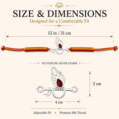 Sterling Silver Murli Rakhi