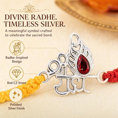 Sterling Silver Radhe Rakhi