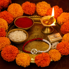 Sterling Silver OM Rakhi