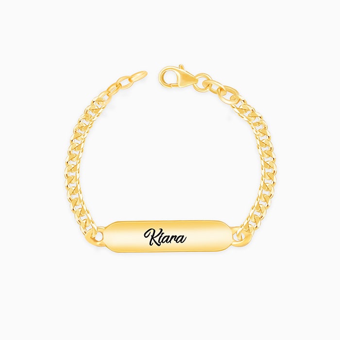 Gold Bracelet With Kids Names Personalised Silver Name Kids